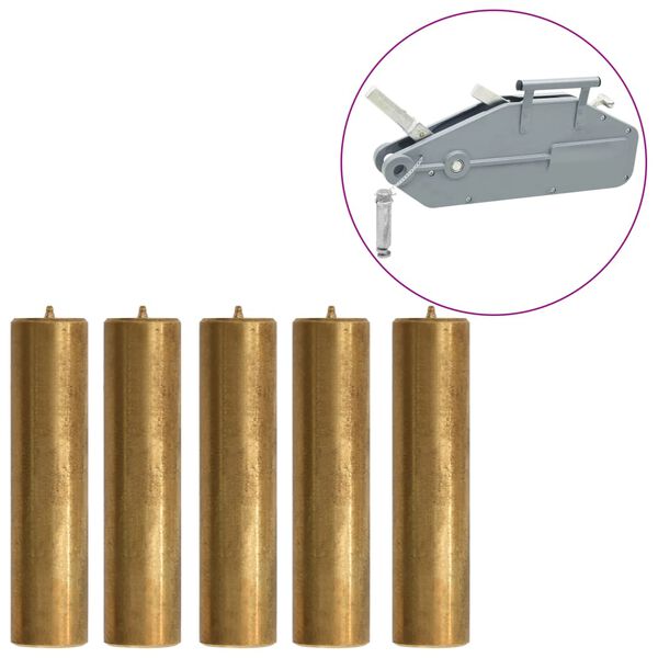 vidaXL Brytepinner for 1600/3200 kg tauvinsj 5 stk messing