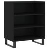 vidaXL Skjenk svart 57x35x70 cm konstruert tre