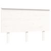 vidaXL Sengeramme med hodegavl hvit small double heltre