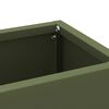 vidaXL Parasollstativ Olivengr&oslash;nn 28 x 12 x 41 cm St&aring;l