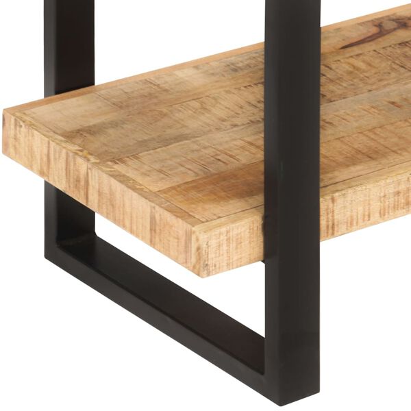 vidaXL Bokhylle 4 etasjer 120x40x180 cm grovt mangotre