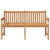 vidaXL Hagebenk 150 cm heltre teak