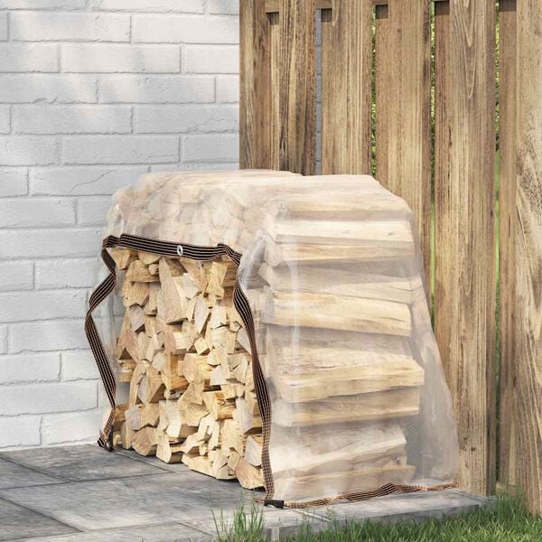 vidaXL Klar presenning med maljer 1x2 m PVC