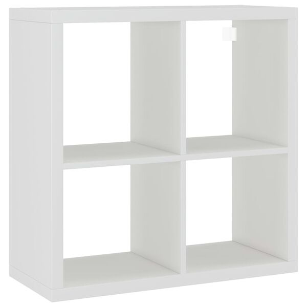 vidaXL Vegghylle kubeformet hvit 69,5x29,5x69,5 cm MDF