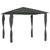 vidaXL Paviljong med stolpetrekk 3x3x2,6 m antrasitt 160 g/m&sup2;
