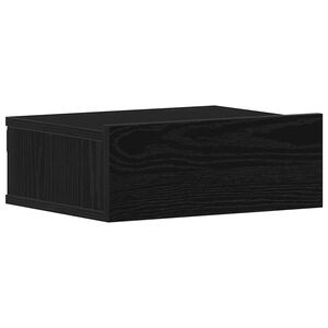 vidaXL Flytende nattbord svart eik 40x32x15 cm konstruert tre