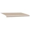 vidaXL Markise Beige 500 x 300 x 165 cm Polyester og Metall