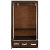 vidaXL Garderobe brun 87x49x159 cm stoff
