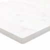 vidaXL Skrivebord hvit 80x40x2,5 cm heltre furu