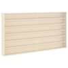 vidaXL Veggdokumentdisplay med d&oslash;r Beige 100 x 8,5 x 54 cm Kryssfin&eacute;r