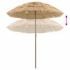 vidaXL Strandparasol Naturlig 255 x 255 x 255 cm Polyester og st&aring;l