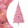 vidaXL Kunstig Forh&aring;ndsopplyst Juletre med 300 LED Rosa 180 cm PVC