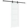 vidaXL Skyved&oslash;r ORKDAL 78 x 202 cm Konstruert tre Hvit og svart