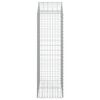 vidaXL Gabionkurv buet 100x50x160/180 cm galvanisert jern