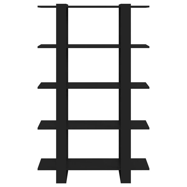 vidaXL Bokhylle/romdeler svart 100x30x160 cm
