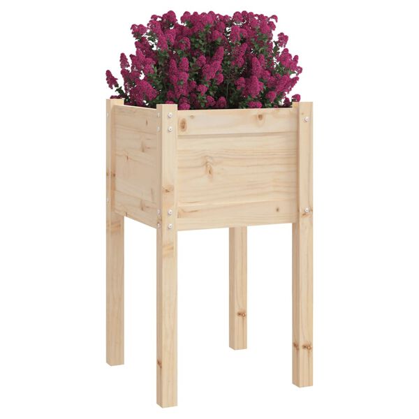 vidaXL Plantekasser 2 stk 40x40x70 cm heltre furu