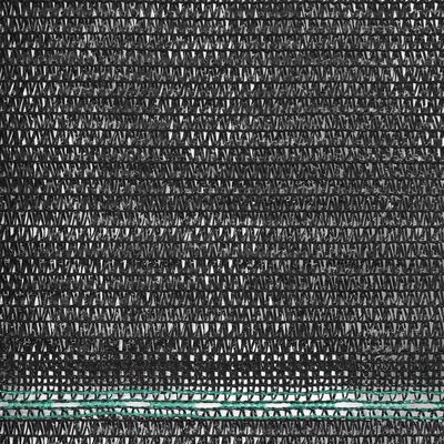 vidaXL Tennisskjerm HDPE 2x50 m svart