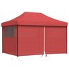 vidaXL Partytelt Burgunder 279 x 410 x 315 cm Oxford Stoff