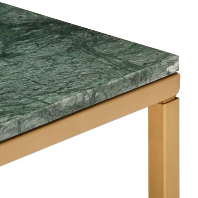 vidaXL Salongbord grønn 40x40x35 cm ekte stein med marmorstruktur
