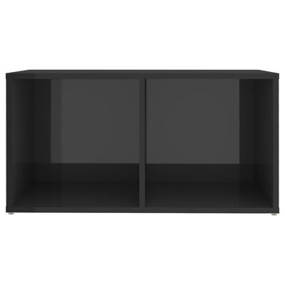 vidaXL TV-benker 2 stk høyglans grå 72x35x36,5 cm sponplate