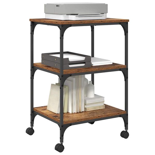 vidaXL Skiverstativ Gamle tre 50 x 41 x 75 cm Konstruert tre