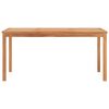 vidaXL 5-delers hagespisesett 160x80 cm heltre teak