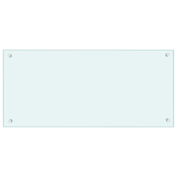 vidaXL Kj&oslash;kkenplate melkefarget 90x40 cm herdet glass