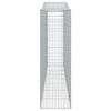 vidaXL Gabionkurver buede 3 stk 400x50x160/180 cm galvanisert jern