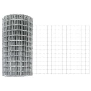 vidaXL Euro gjerde sølv 0.4 x 10 m Varmegalvanisert jern
