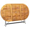 vidaXL Hagebord 160x85x74 cm heltre akasie oval