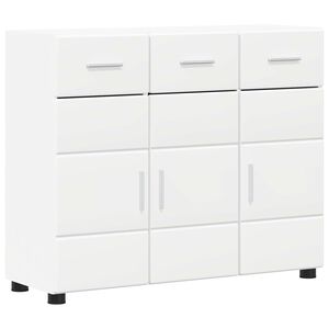 vidaXL Serviesskap FLORIN 88,5 x 30,5 x 73 cm Hvit Konstruert tre