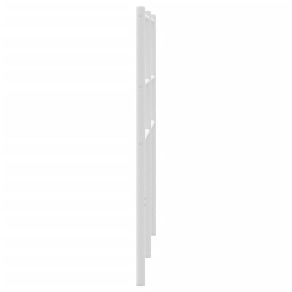 vidaXL Sengegavl i metall hvit 160 cm