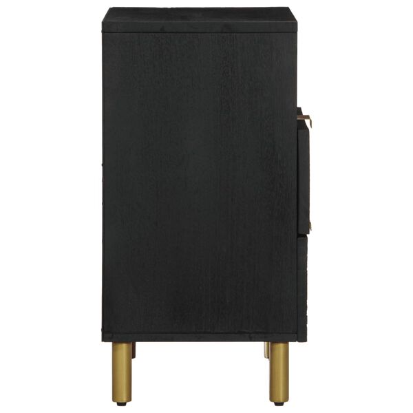 vidaXL Nattbord svart 50x33x62 cm konstruert tre