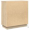 vidaXL LED sideboard Sonoma eik 71 x 34,5 x 75 cm Konstruert tre