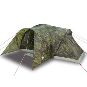 vidaXL Kuppeltelt for camping 6 personer kamuflasje vanntett