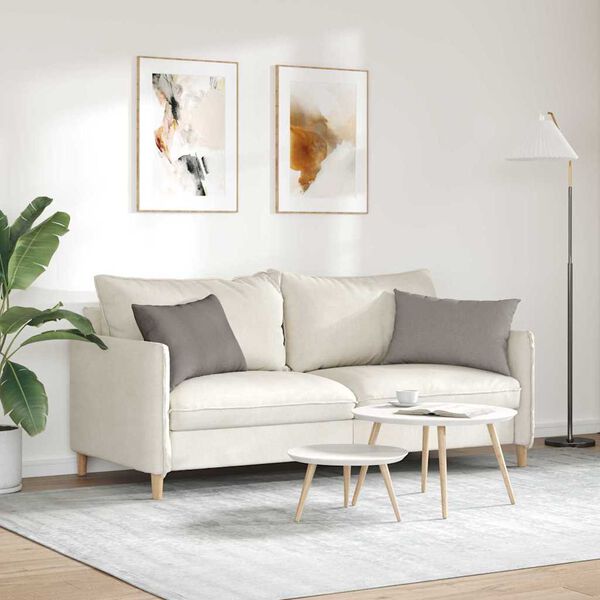 vidaXL Sofaputer 2 pcs Gråbrun 60 x 40 cm stoff