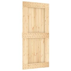 vidaXL Skyved&oslash;r NARVIK Naturlig og svart 95 x 210 cm (213,5 cm)