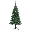 vidaXL Hj&oslash;rne Kunstig Jul Tre med 150 LED gr&oslash;nn 150 cm PVC og metall