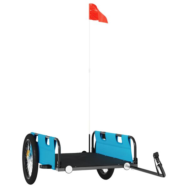 vidaXL Sykkelhenger bl&aring; oxfordstoff og jern