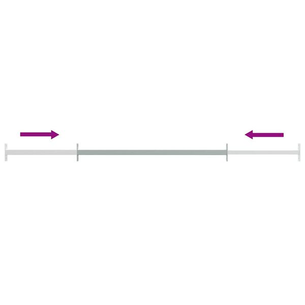 vidaXL Justerbart sikkerhetsvindustang 710-1200 mm