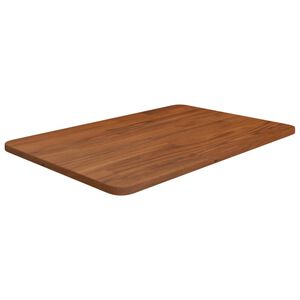 vidaXL Benkeplate til bad mørkebrun 60x40x1,5 cm behandlet heltre