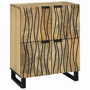vidaXL Sidebord Brun 60 x 33 x 75 cm heltre mango
