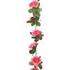 vidaXL Blomsterkranser 6 stk r&oslash;drosa 240 cm