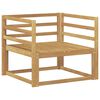 vidaXL Ute Midt Sofa Solid akasietre Hvit