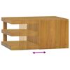 vidaXL Veggmontert baderomsskap 60x45x30 cm heltre teak
