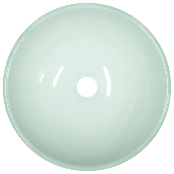 vidaXL Servant herdet glass 35x12 cm hvit