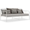 vidaXL Ramme til sovesofa hvit metall 90x200 cm