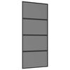 vidaXL Skyved&oslash;r 90 x 205 cm Herdet Glass og Aluminium