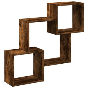 vidaXL Veggskap 78x18x71 cm r&oslash;kt eik konstruert tre