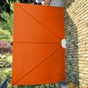 vidaXL Sammenleggbar sidemarkise for terrasse terrakotta 300x200 cm